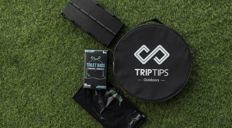 TripTips Portable Folding Camping Toilet